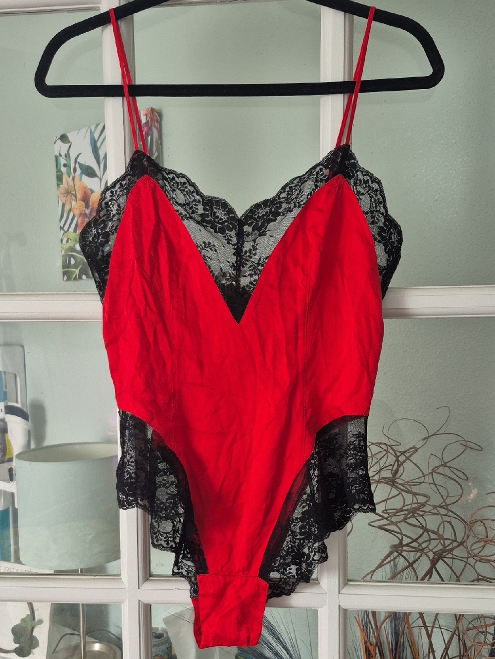 Y2K Vintage Silk And Lace Teddy